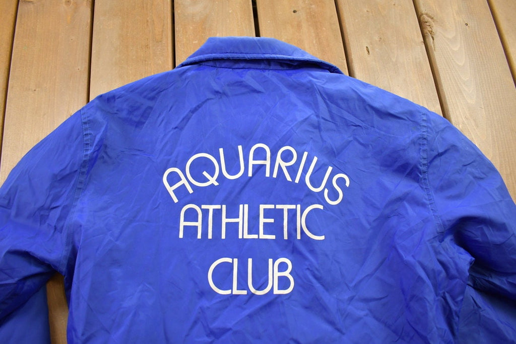 Vintage 1980s Aquarius Athletic Club Bomber Jacket