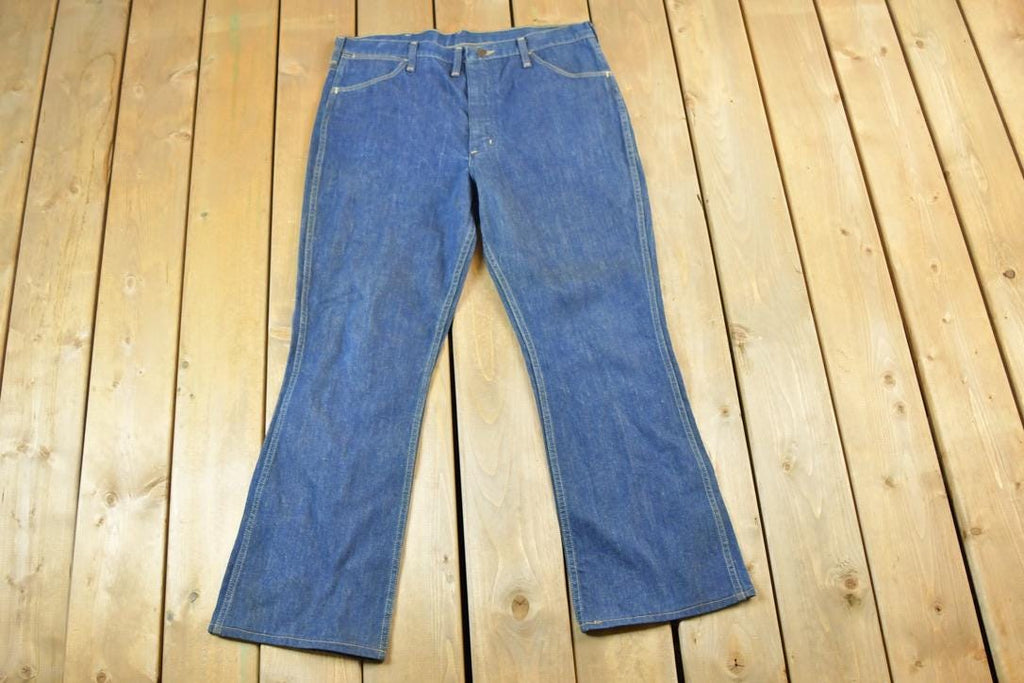 Vintage 1970s Rustler Denim Jeans Size 38 x 32 Made In USA