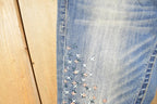 Vintage Deadstock Y2K Grace In LA Bedazzled Bootcut Low Rise Jeans Women's Size 26 x 31
