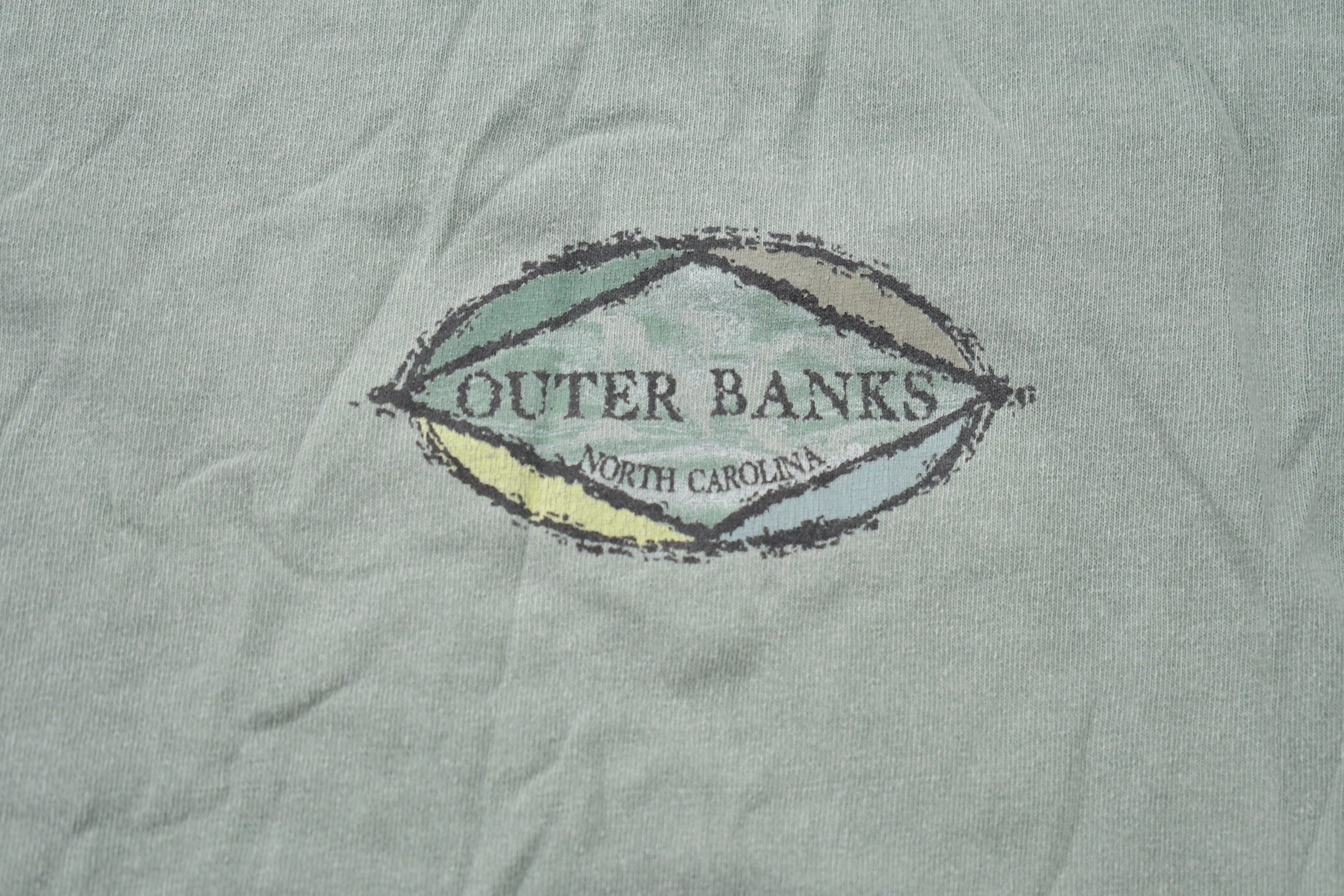 Vintage 1990s Outer Banks North Carolina Graphic T Shirt