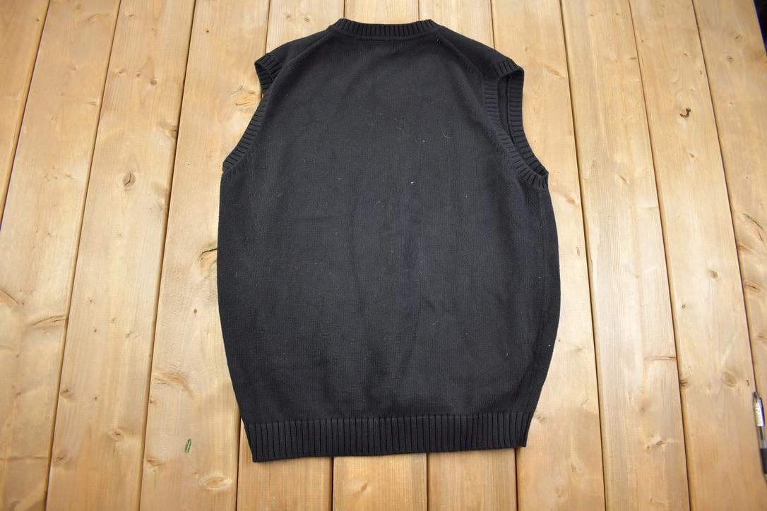 Vintage 1990s L.L. Bean Men's V Neck Knit Cardigan Sweater