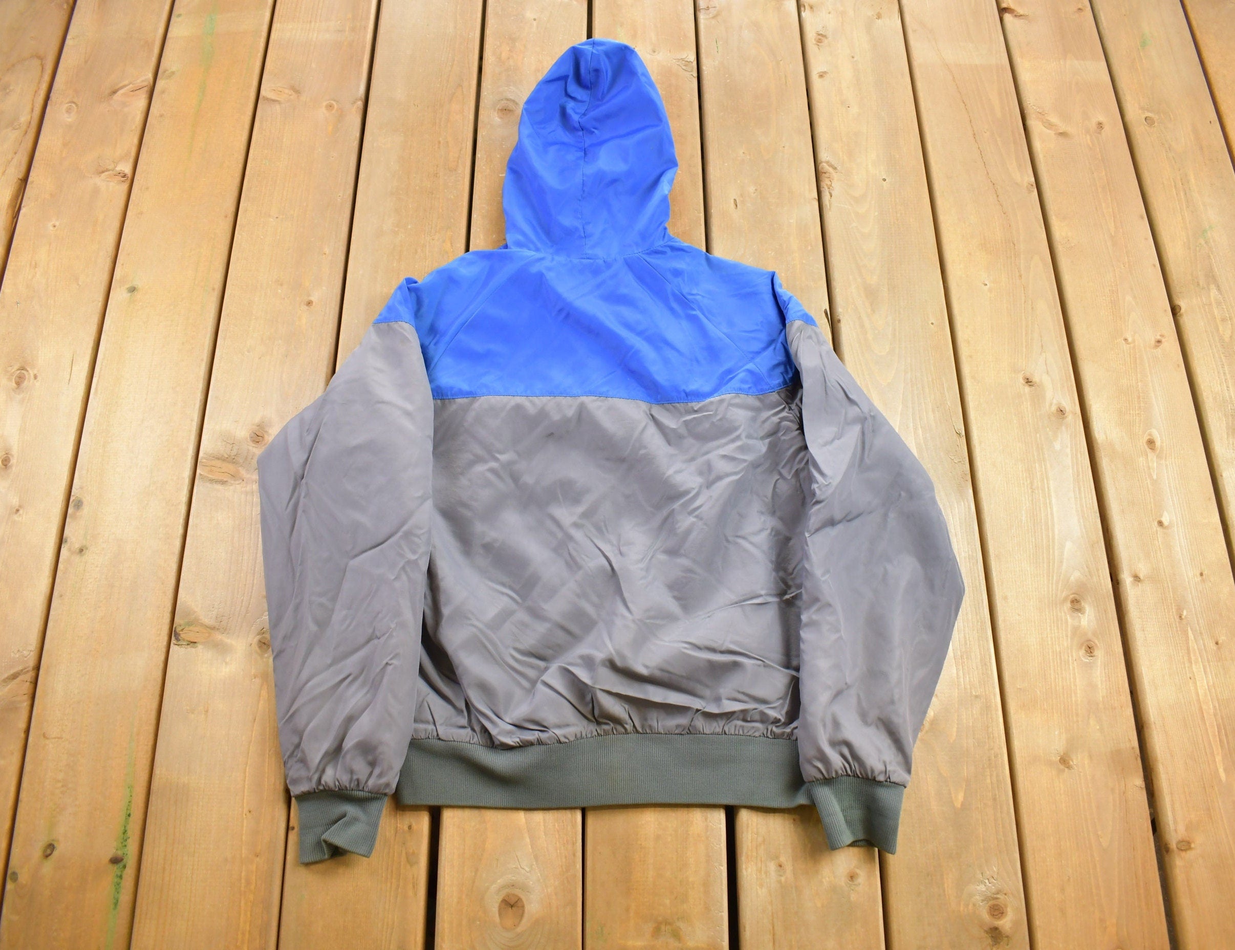 Vintage 1980s Nike Color Block Blanket Lined Windbreaker Jacket