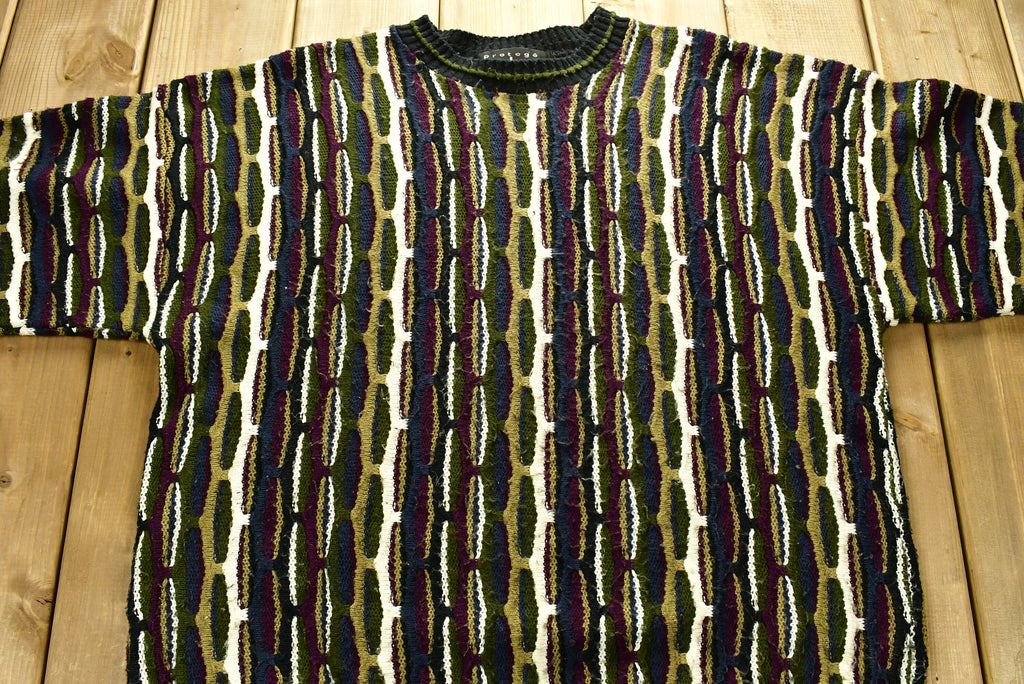 Vintage 1990s Protege 3D Cable Knit Sweater
