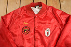 Vintage 1990s The Shriners Embroidered America's Finest Satin Bomber Jacket  Snap Button  Streetwear  Souvenir Jacket  Made In USA