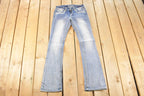 Vintage Deadstock Y2K Grace In LA Bedazzled Bootcut Low Rise Jeans Women's Size 27 x 32