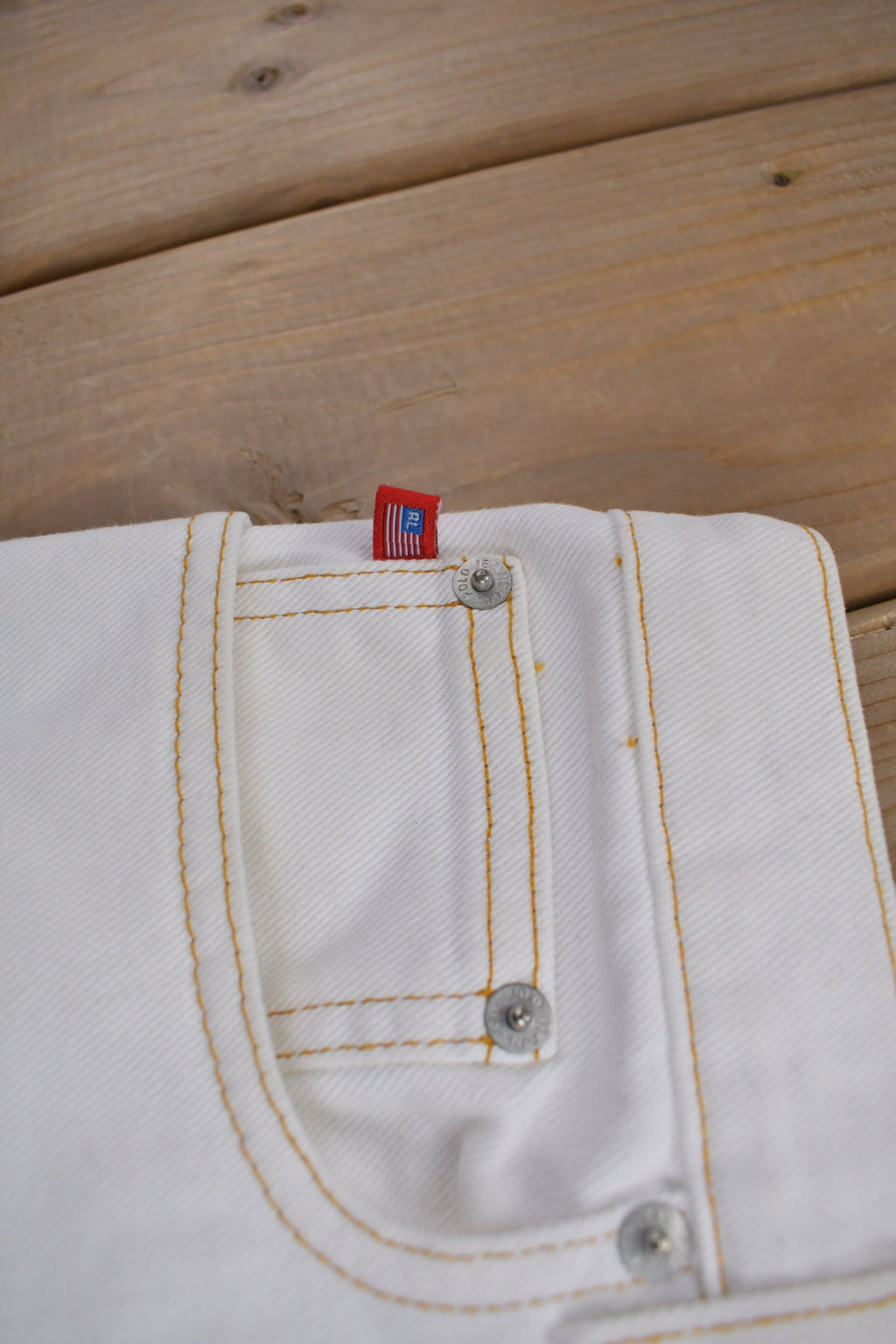 Vintage 1990s Polo Jeans Ralph Lauren Denim Skirt Size 32