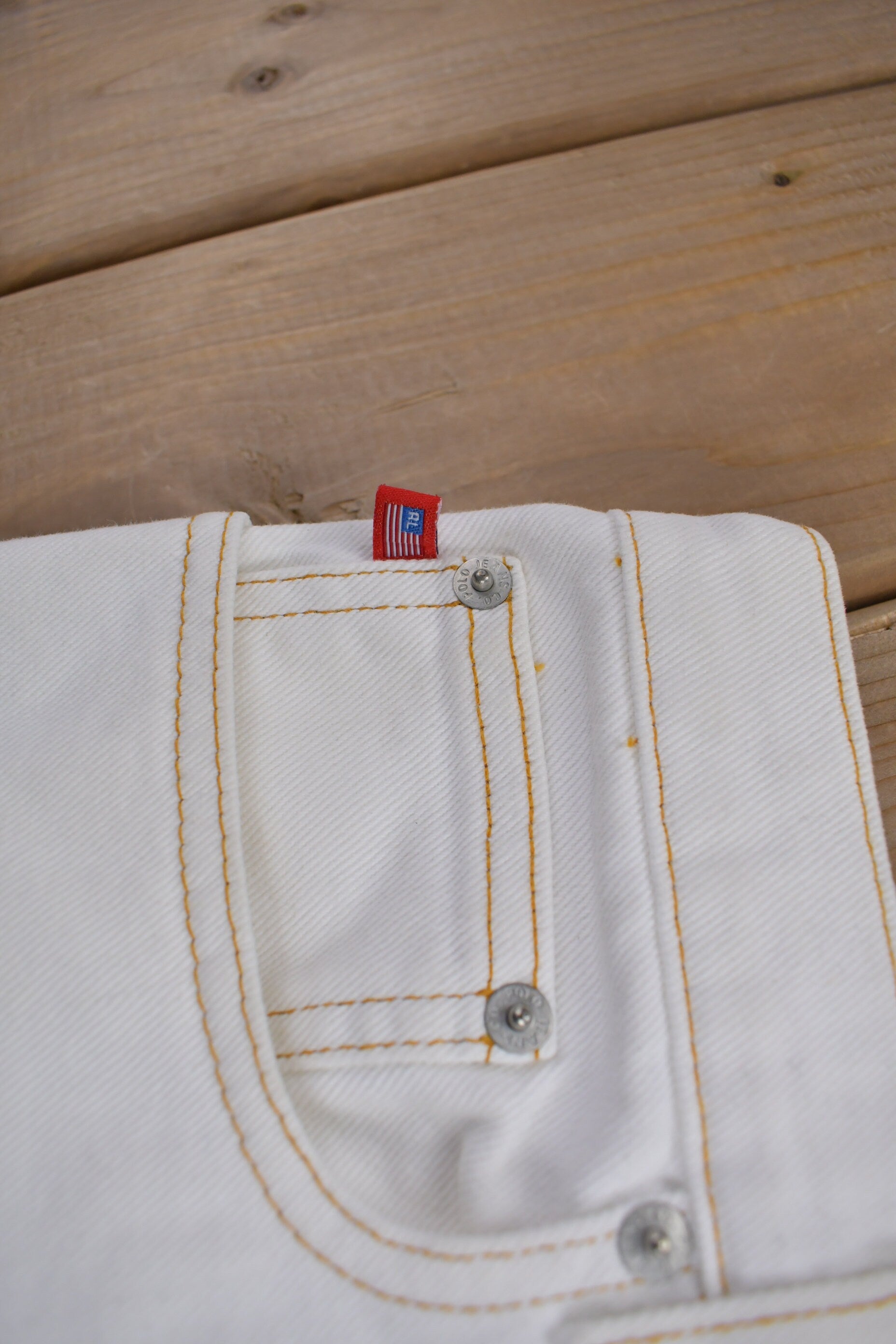 Vintage 1990s Polo Jeans Ralph Lauren Denim Skirt Size 32