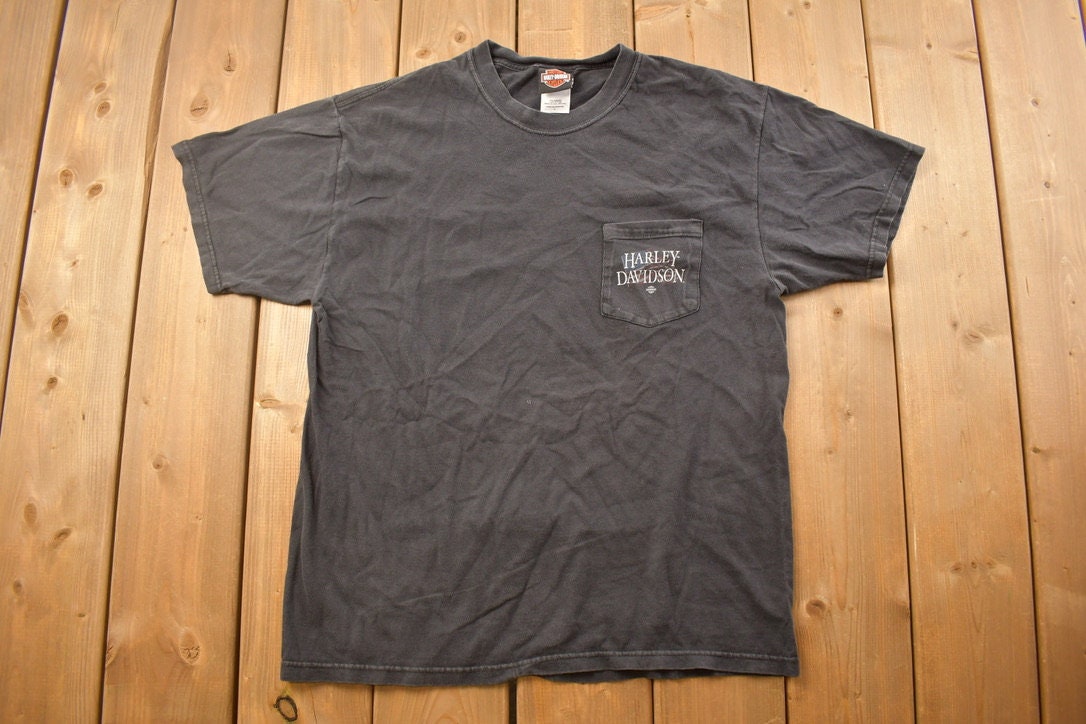 Vintage 1990s Lake Erie Harley Davidson T-Shirt