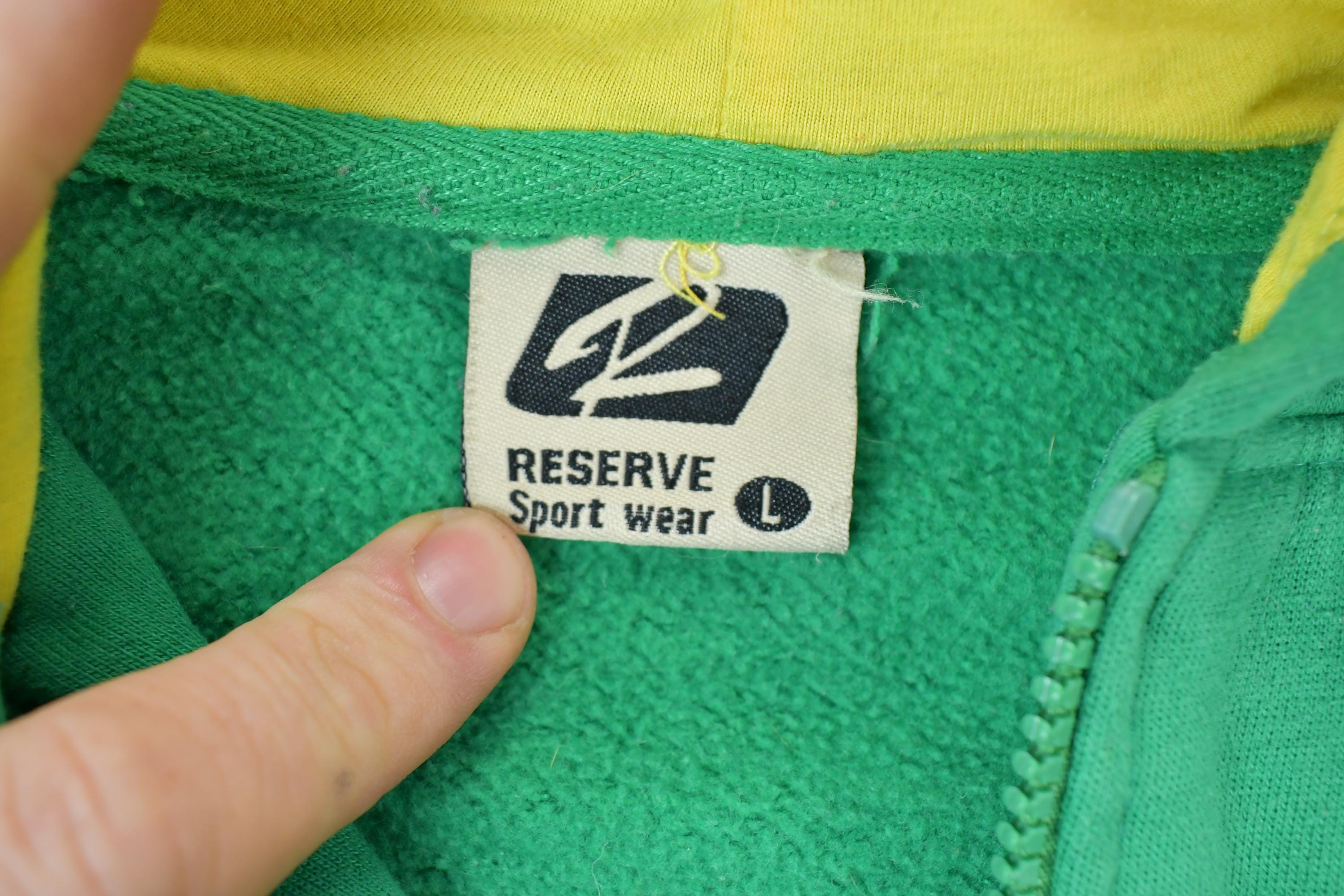 Vintage 1990s Jamaica Reserve Sportswear Hoodie Sweatshirt