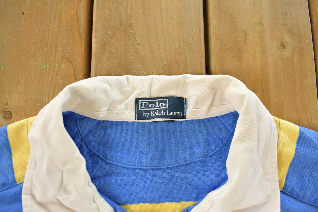 Vintage 1990s Polo By Ralph Lauren Button Up Rugby Shirt Mens 2XL