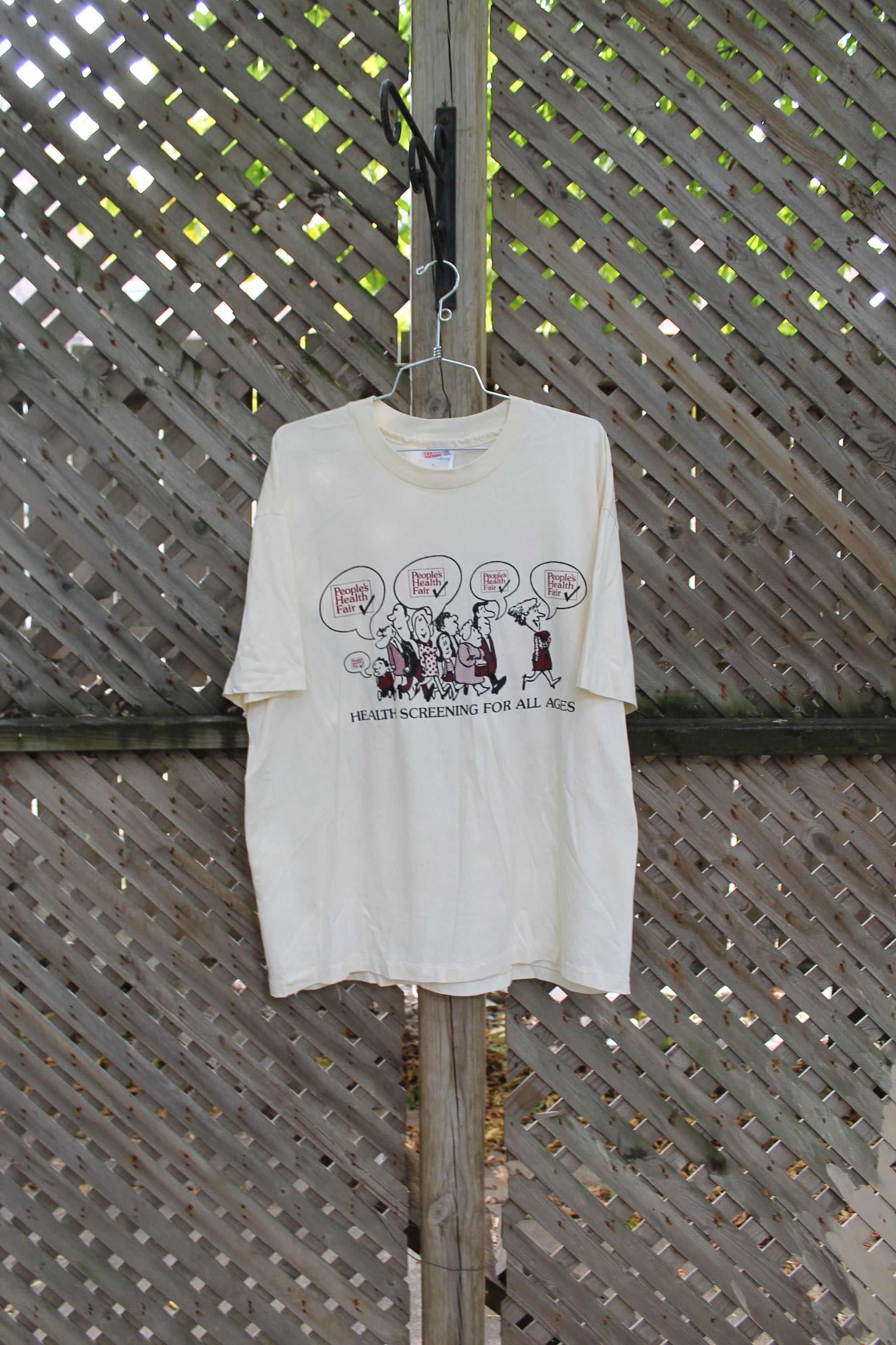 Vintage 1990s Health Screening For All Ages T-Shirt