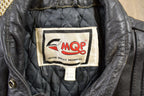 Vintage 1990s MQP Cafe Racer Leather Biker Jacket
