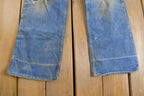 Vintage 1970s Distressed Flare Jeans Size 36 x 28