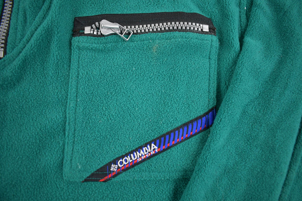 Vintage 1990s Colombia Quater-Zip Fleece Sweater