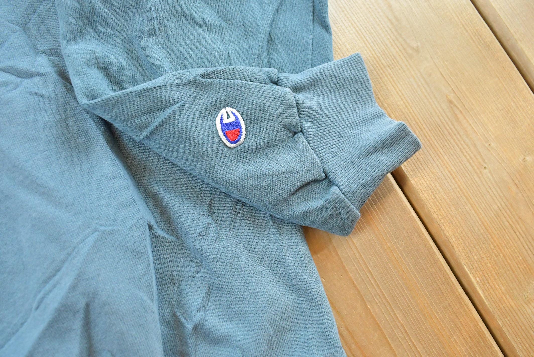 Vintage 1990s Champion Spellout Crewneck Sweatshirt Men's S