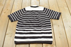 True Vintage 1970s Miss Holly Short Sleeve Quarter Zip Knit Polyester Sweater T-Shirt Womens S /