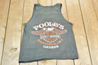 Vintage 1987 Harley Davidson Hamilton ONT Eagle Graphic 3d Emblem Tank Top Shirt /
