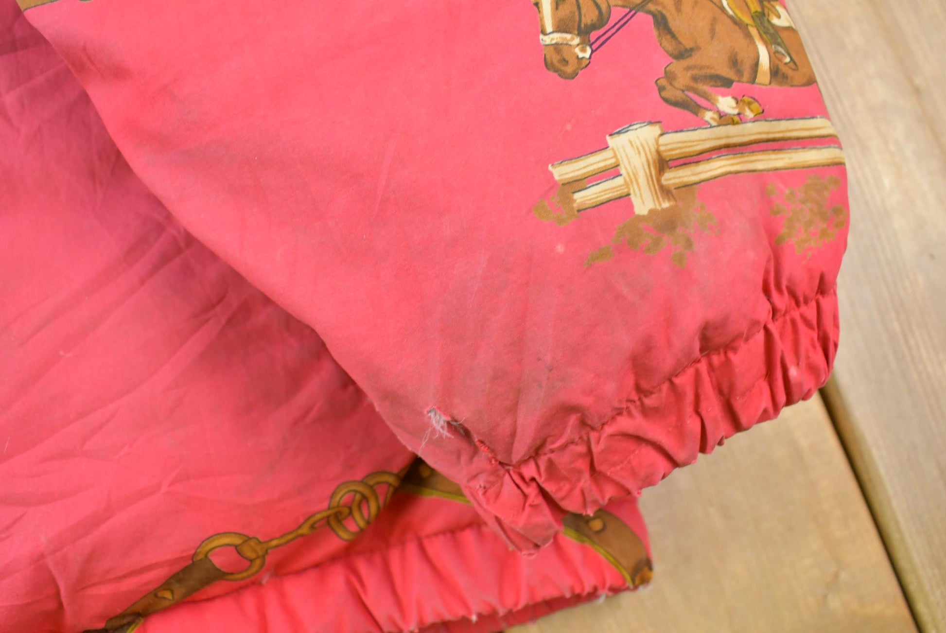 Vintage 1990s Ralph Lauren Large Equestrian Puffer Jacket