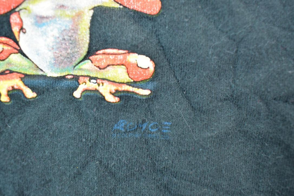 Vintage 1990s Hear No Evil 3 Frogs Theme Graphic T-Shirt
