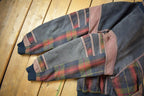 Vintage 1990s Adler Suede Plaid Bomber Jacket