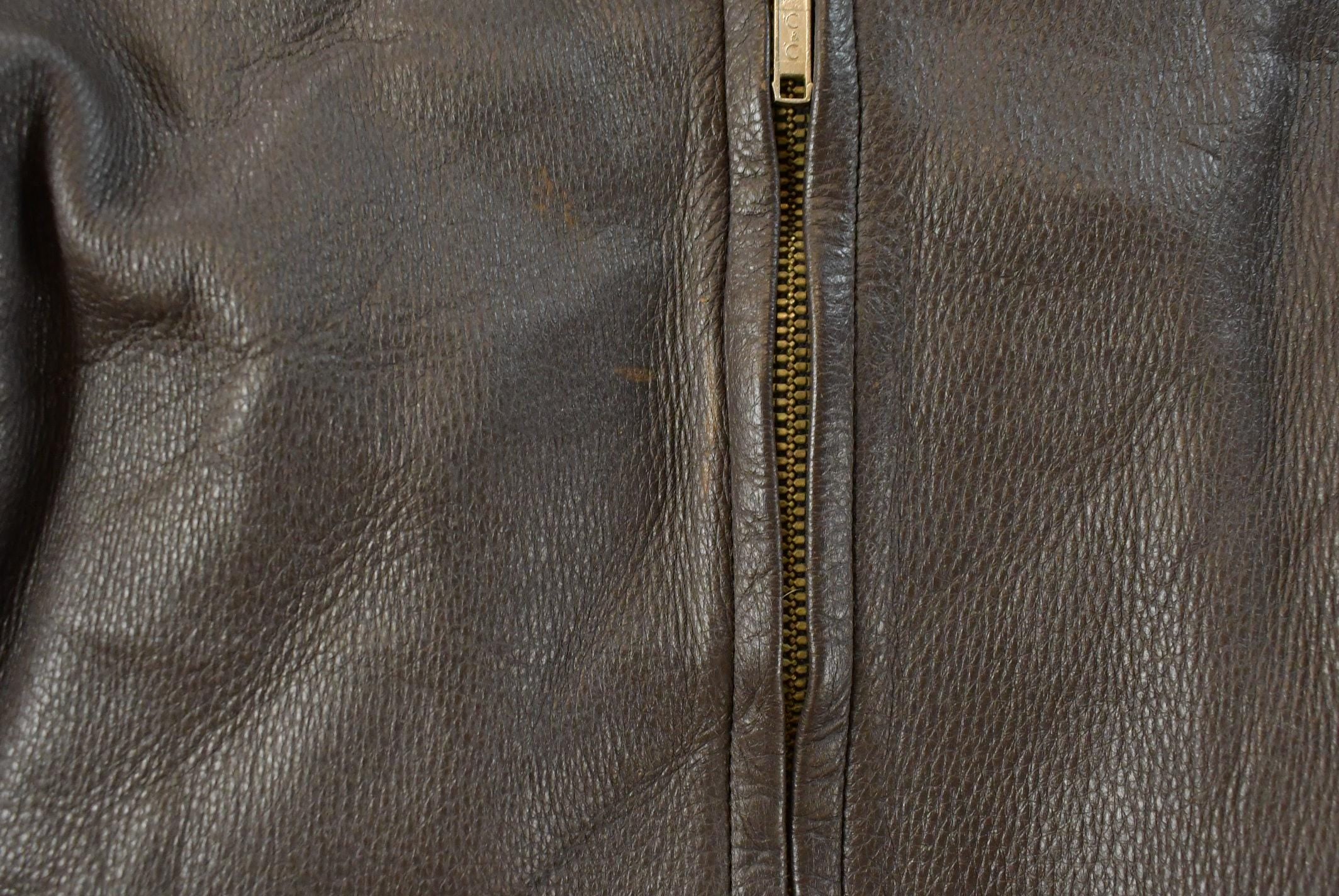 Vintage 1970s DeerWear Deer Skin Leather Bomber Jacket Made In USA Men's M