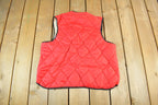 Vintage 1970s Dacron 88 Lined Quilted Hunting Vest Jacket Men's L