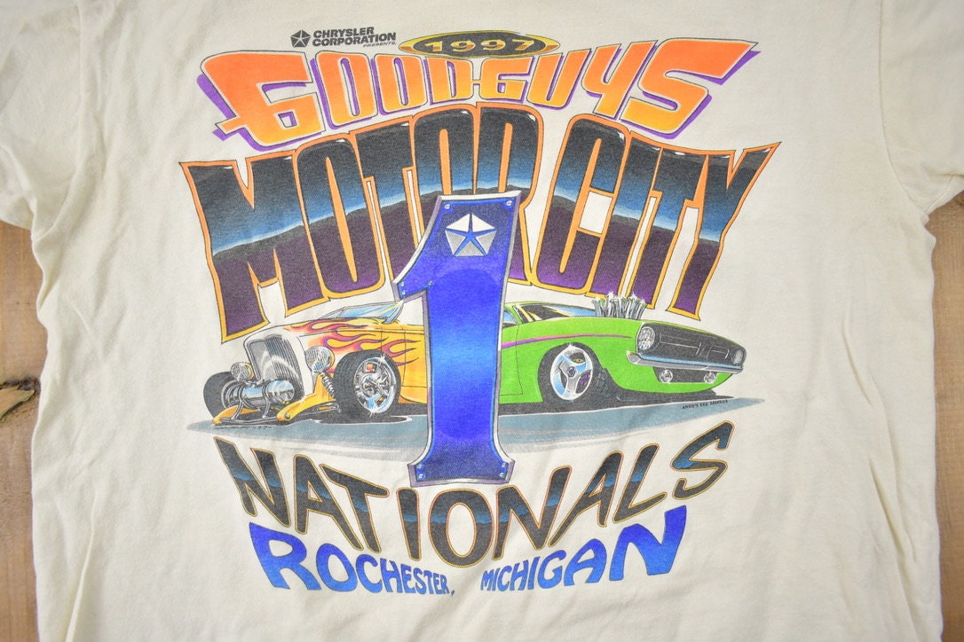 Vintage 1997 Good Guys Motor City Racing T-Shirt