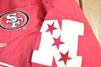 Vintage 1990s San Francisco 49ers Pro Line Logo Authentic NFL Football Quarter Zip Pullover Jacket