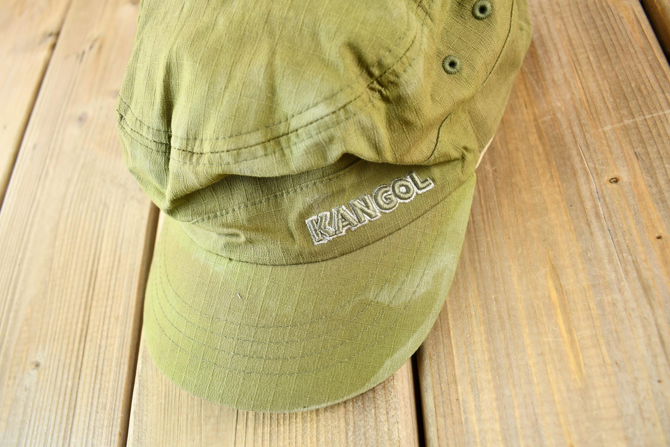 Vintage 1990s Kangol Flexfit Ripstop Army Cap Size L-XL