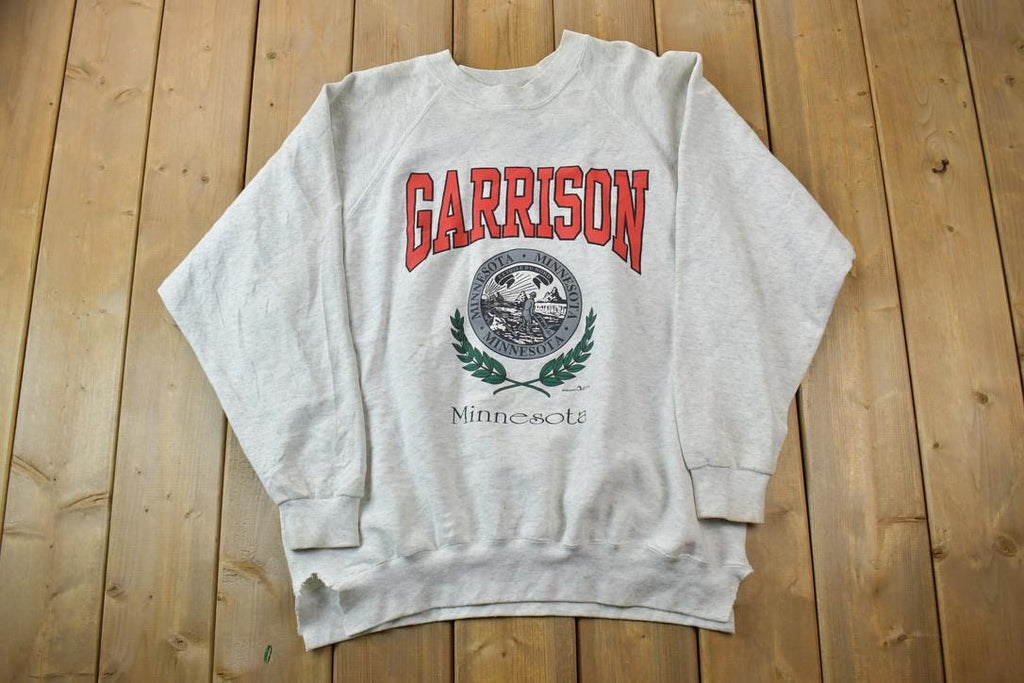 Vintage 1992 Garrison Minnesota Crewneck Sweatshirt