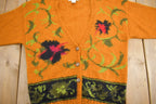 Vintage 1990s Michelle Stuart Studio Mohair Knit Cardigan Sweater