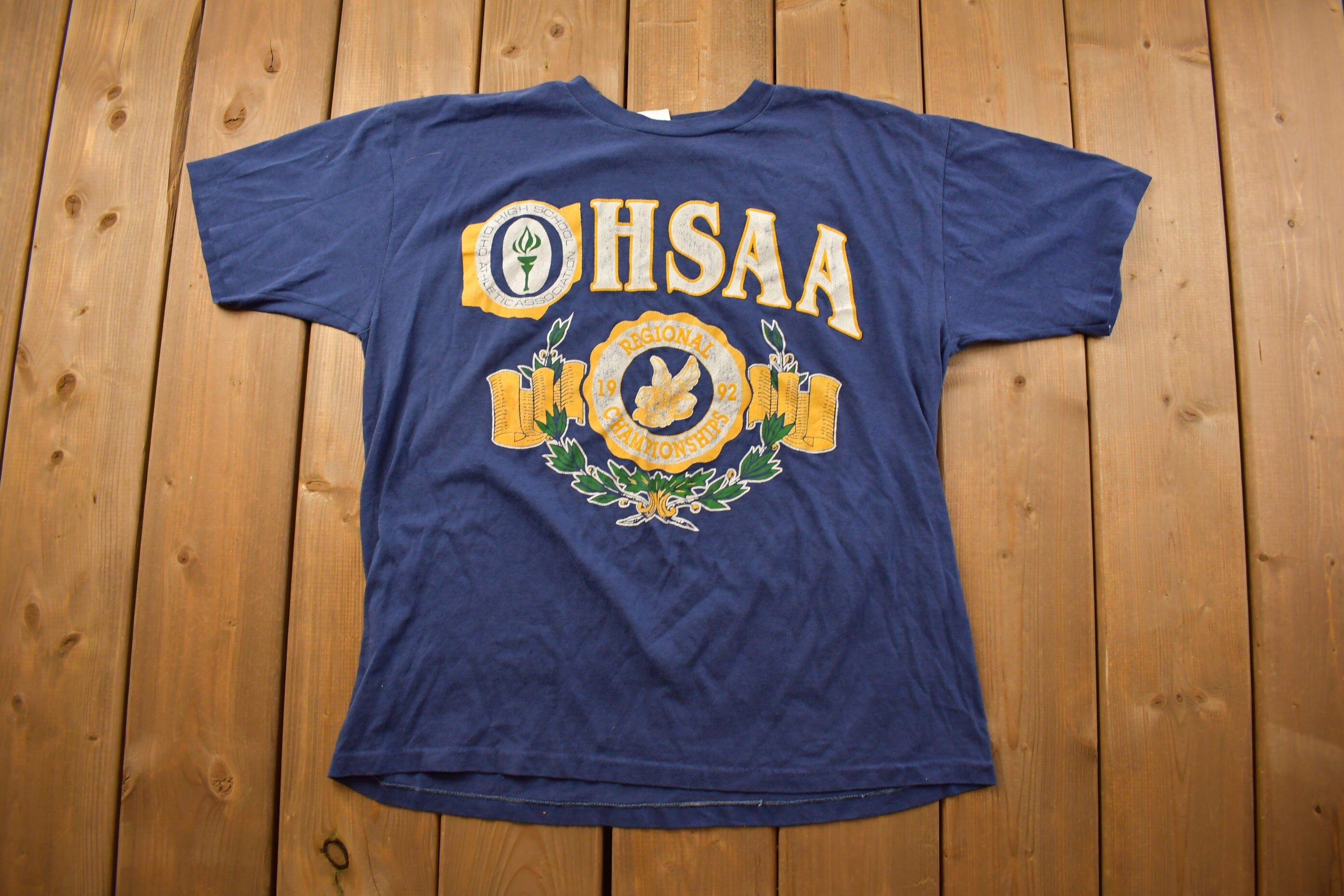 Vintage 1992 Ohio Highschool Athletic Champions Collegiate T-Shirt