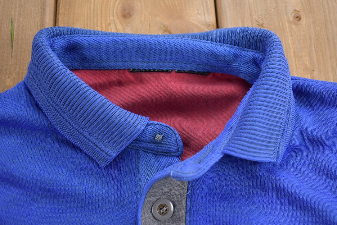 Vintage 1990s Striped Rugby Sweatshirt