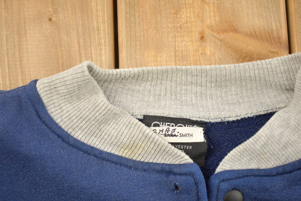 Vintage 1990s Cherokee Varsity Button Up Sweatshirt