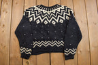 Vintage 1990s Bravo Knitted Cardigan Sweater
