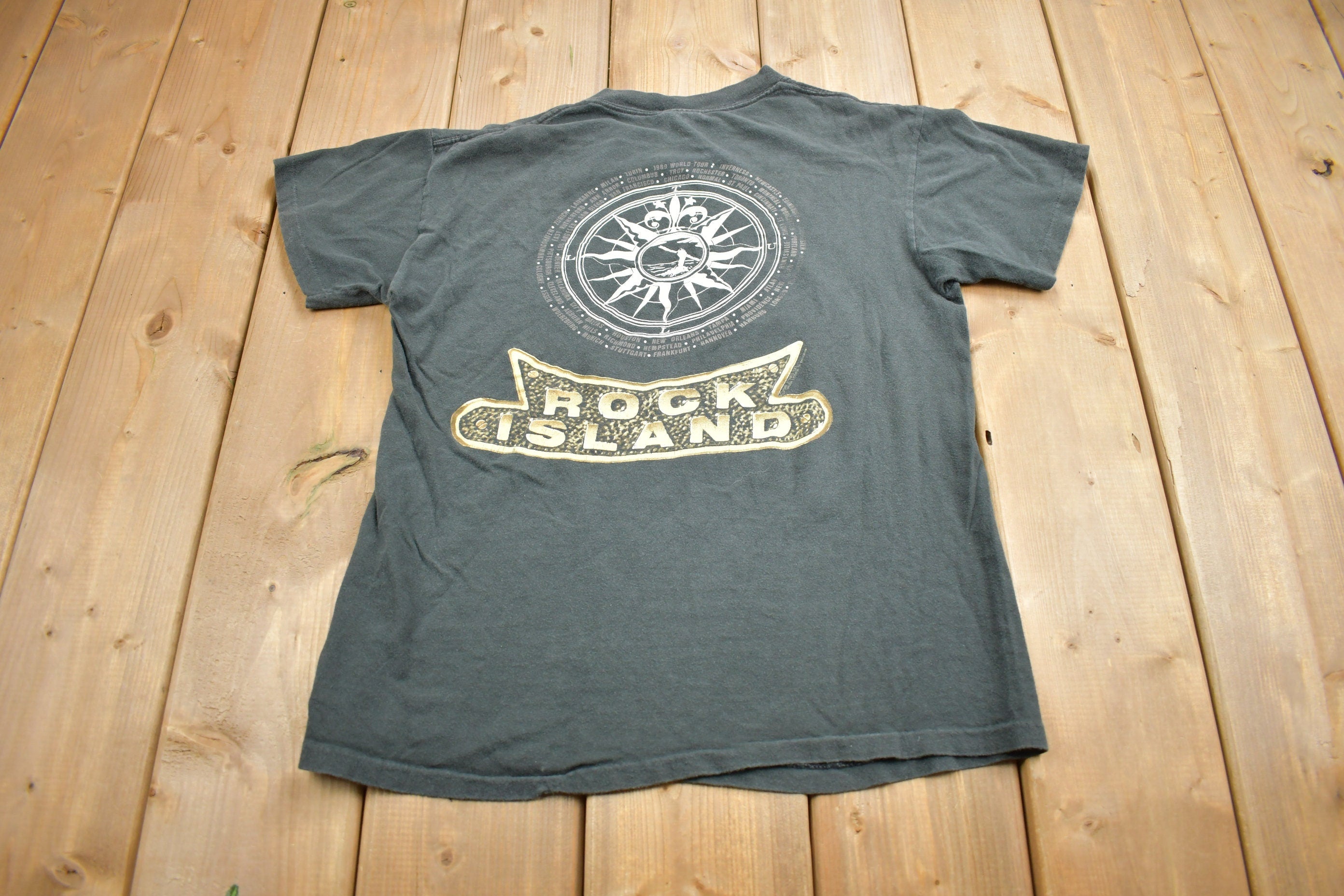 Vintage 1989 Jethro Tull Rock Island Band T-shirt Single Stitch