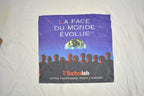 Vintage 1990s La Face Du Monde Évolue Technilab Graphic T Shirt