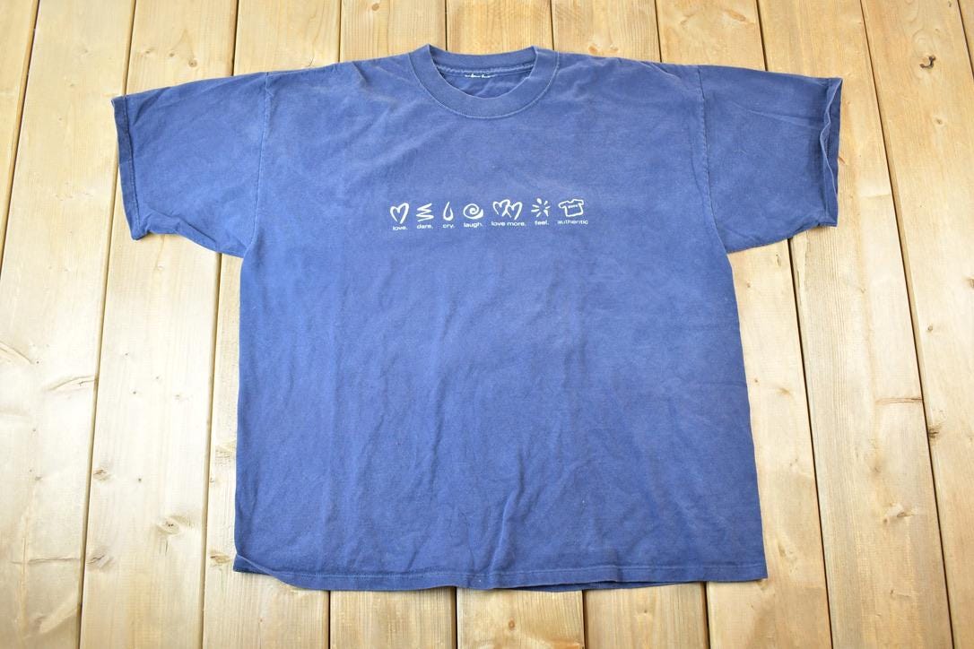 Vintage 1990s Boca Authentic All The Feelings Souvenir T-Shirt Men's L