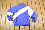 Vintage 1990s Etirel Super Unique Ski Windbreaker Puffer Colour Block Jacket Made In France