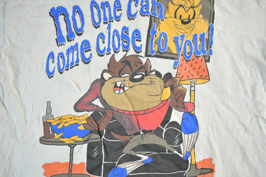 Vintage 1993 Looney Tunes Taz Tasmanian Devil Cartoon T-Shirt Men's Large