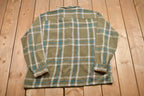 Vintage 1990s Van Heusen Lined Plaid Button Up Shirt