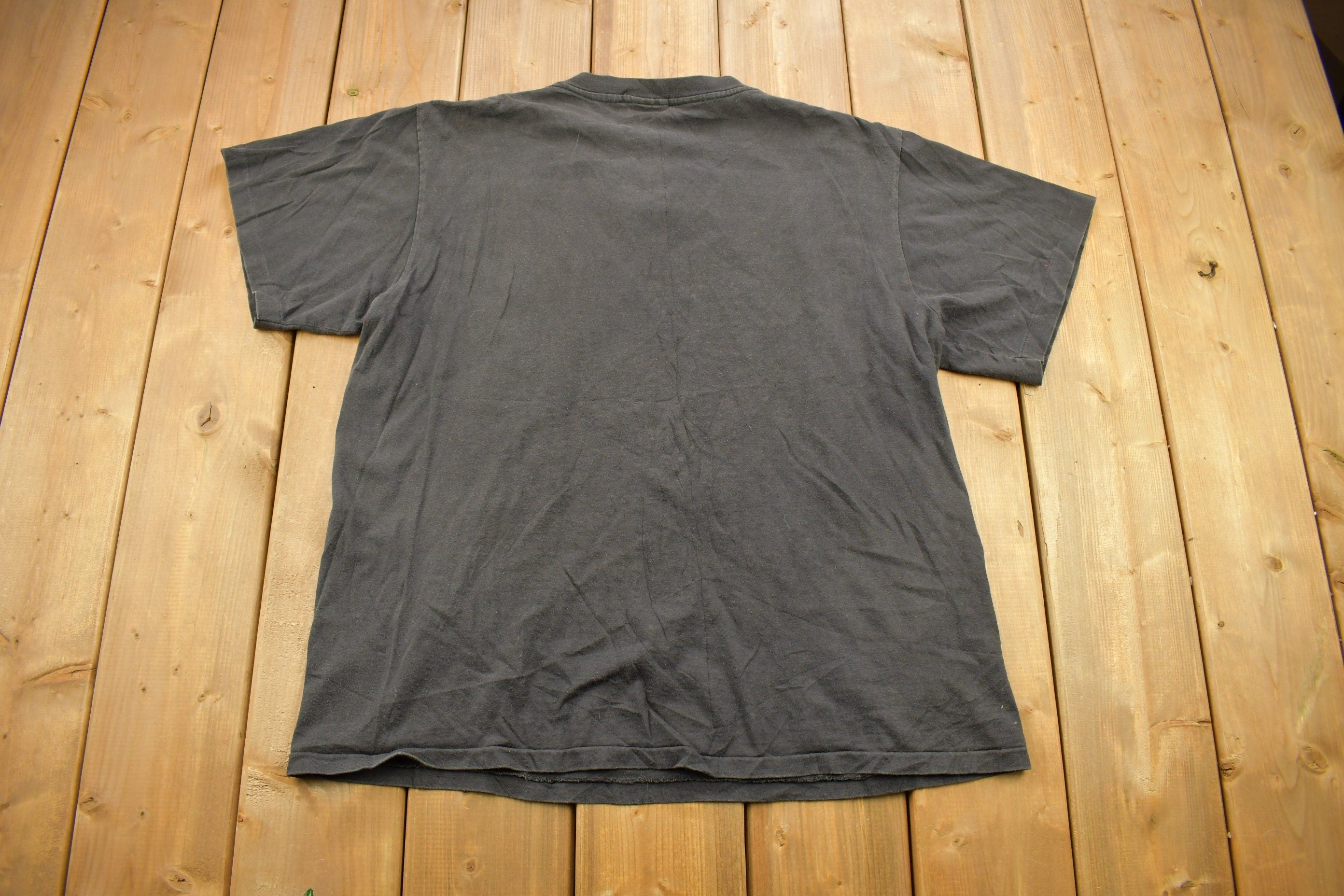 Vintage 1990 The Three Stooges Moe Knows Graphic Promo T-shirt