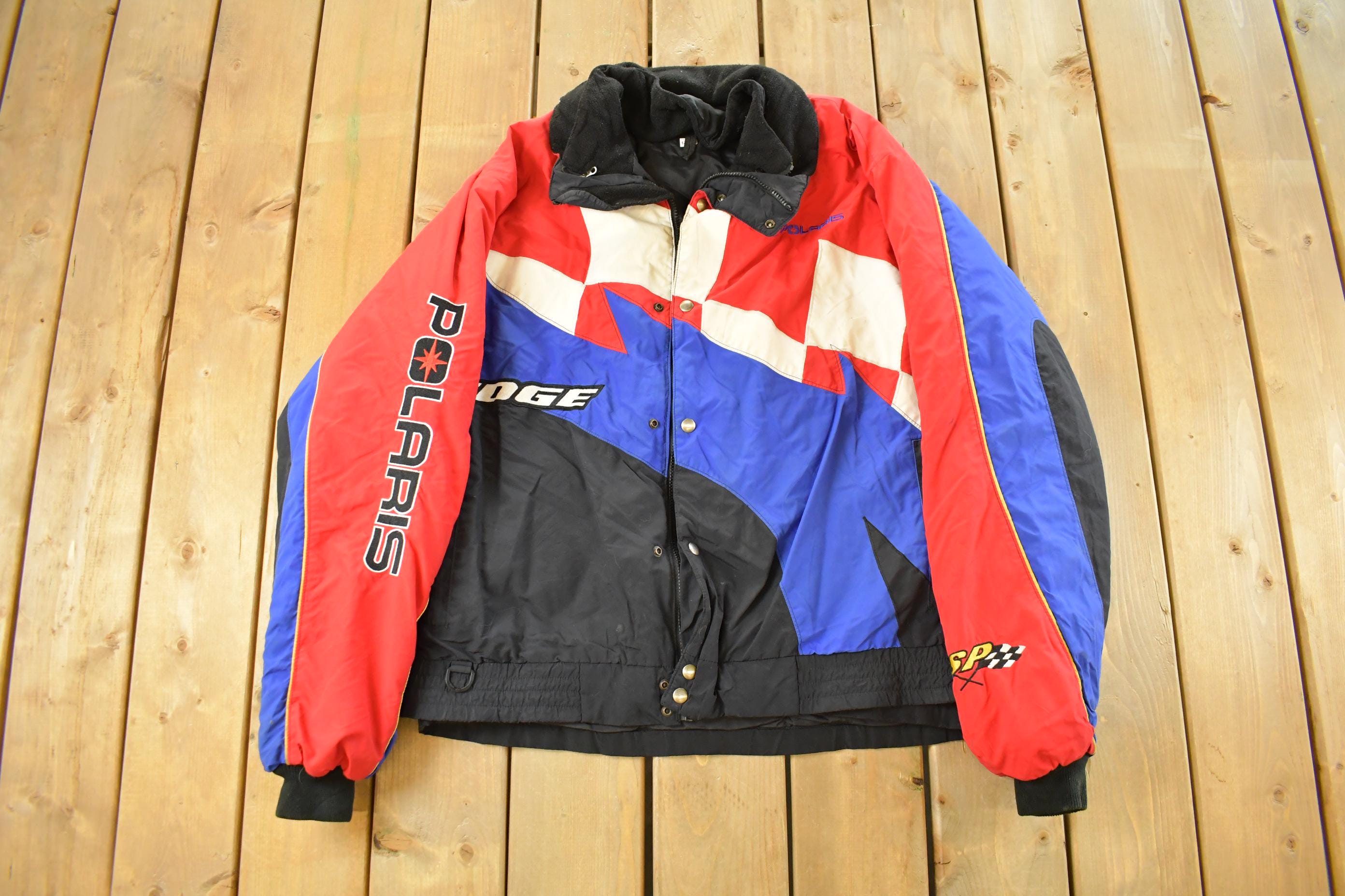 Vintage 90s Polaris Snowmobile Jacket Men's XL Tall