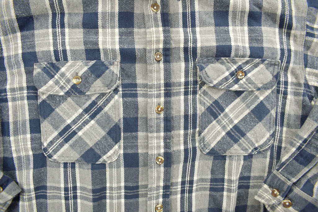 Vintage 1990s Field Master Plaid Flannel Button Up Shirt