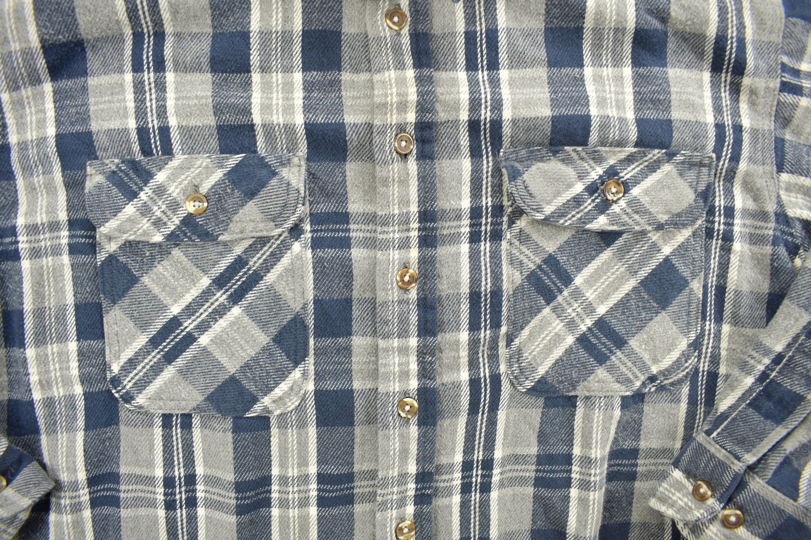 Vintage 1990s Field Master Plaid Flannel Button Up Shirt