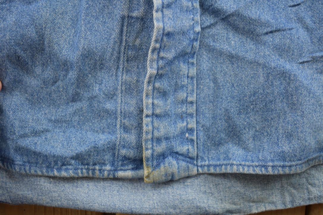 Vintage 1990s Polo Ralph Lauren Small Pony Denim Button Up Shirt