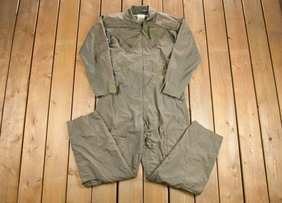 Vintage 1992 Military Flyer Coverall Jumpsuit