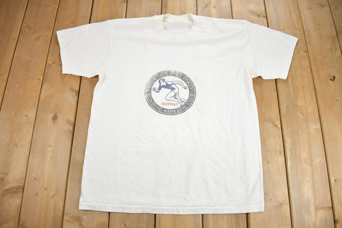 Vintage 1990s ROFRAC Graphic T Shirt / Vintage T Shirt / Streetwear / Graphic Tee / Single Stitch / Made In Canada