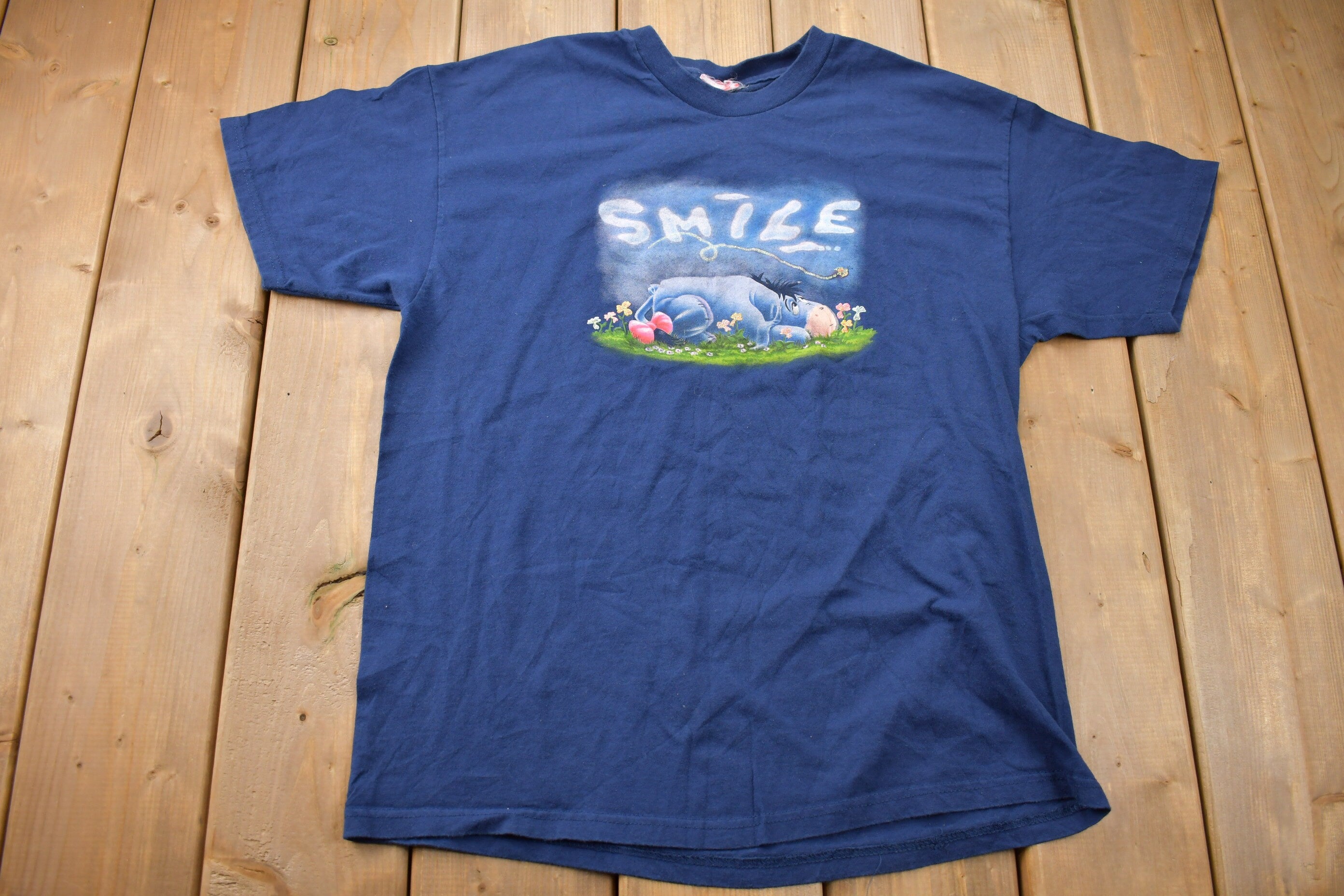 Vintage 1990s Disney Eeyore Smile Graphic T-Shirt