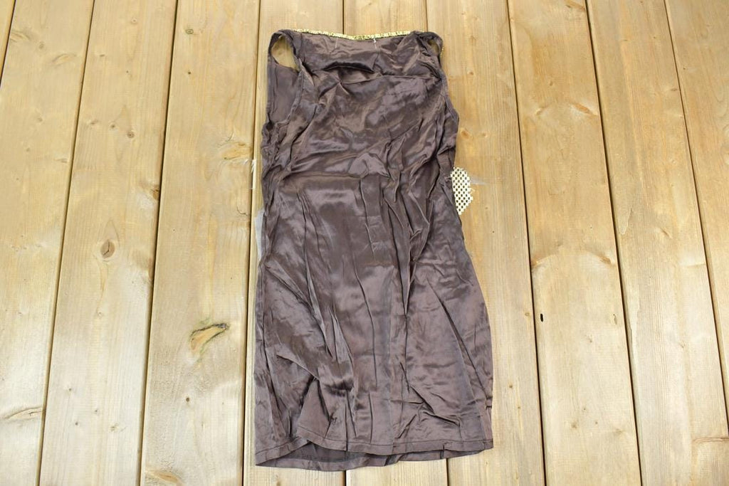 Vintage Y2K Vigos Yellow Gold Studded Mini Dress / Y2k Vintage Bedazzled Tops / Retro Womenswear / Mod Fashion